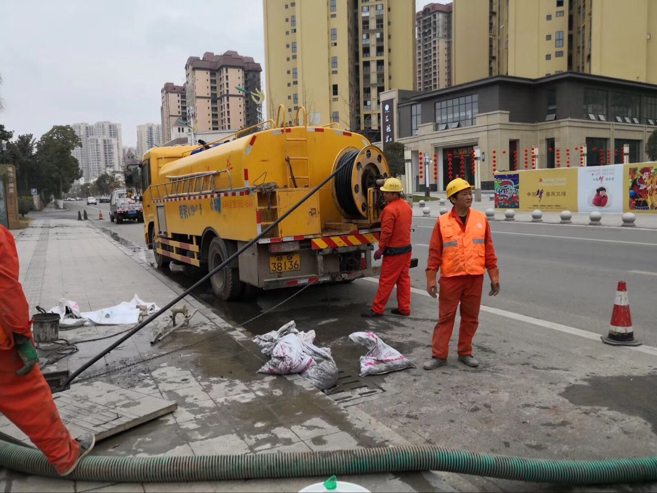 坊子排污管道清淤-管道清洗